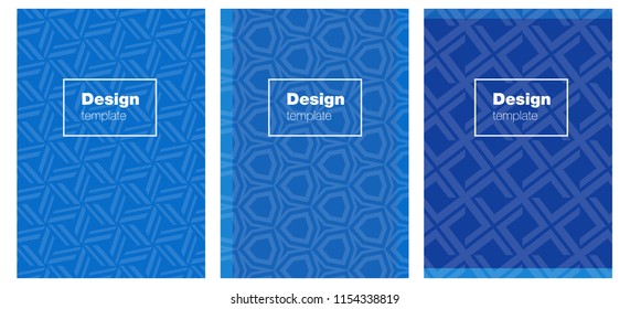 Light BLUE vector style guide for notepads. Abstract booklet on colored background with gradient. Pattern for business books, journals.