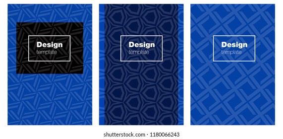 Light BLUE vector style guide for notepads. Abstract booklet on colored background with gradient. Pattern for business books, journals.