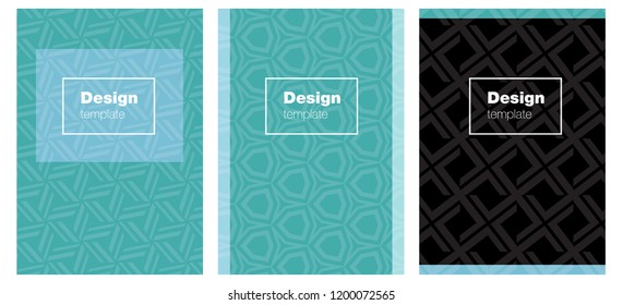 Light BLUE vector style guide for notepads. Booklet with textbox on colorful abstract background. New design for cover of books.