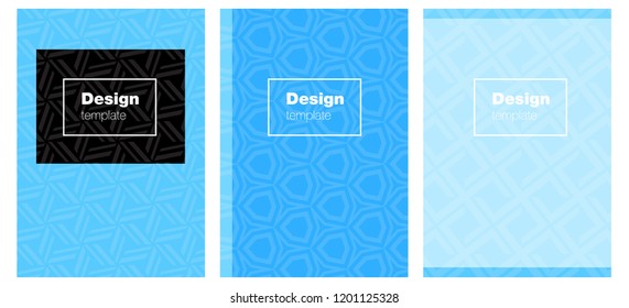 Light BLUE vector style guide for notepads. Booklet with textbox on colorful abstract background. Pattern for leaflets, booklets.