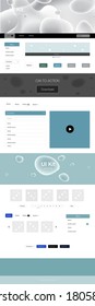 Light BLUE Vector Style Guide With Bent Lines. Colorful Abstract Illustration With Gradient Lines. This Template You Can Use For Websites.