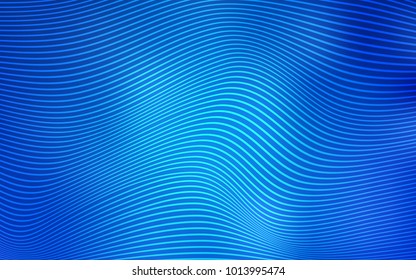 Light BLUE vector template with abstract lines. Colorful abstract illustration with gradient lines. A completely new template for your business design.