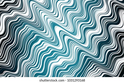 Light BLUE vector template with abstract lines. An elegant bright illustration with gradient. Textured wave pattern for backgrounds.