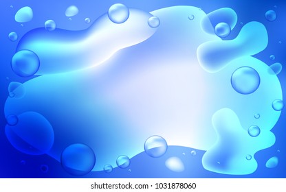 Light BLUE vector template with abstract circles. Colorful abstract illustration with gradient lines. New composition for your brand book.