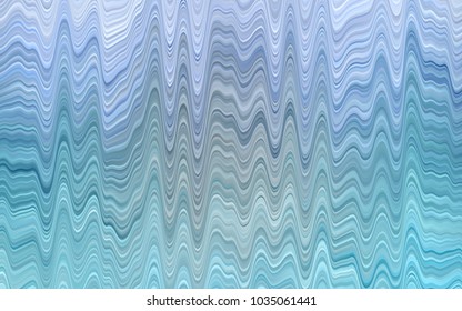 Light BLUE vector template with abstract lines. Creative illustration in halftone marble style with gradient. A new texture for your  ad, booklets, leaflets.