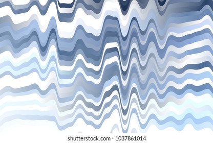 Light BLUE vector template with abstract lines. Shining illustration, which consist of blurred lines, circles. The best blurred design for your business.