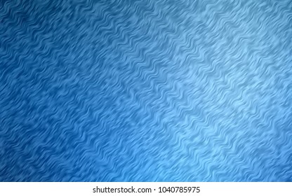 Light BLUE vector template with abstract lines. Creative illustration in halftone marble style with gradient. A completely new marble design for your business.