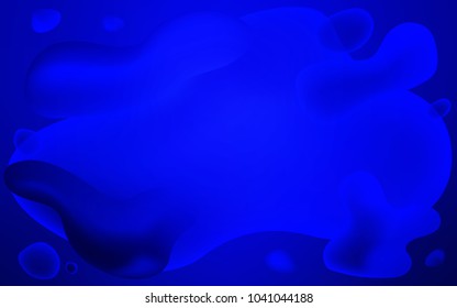 Light BLUE vector template with abstract circles. Blurred geometric sample with gradient bubbles.  A completely new template for your business design.