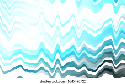 Light BLUE vector template with abstract lines. Brand-new colored illustration in marble style with gradient. The best blurred design for your business.