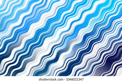 Light BLUE vector template with abstract lines. Creative geometric illustration in marble style with gradient. The template for cell phone backgrounds.