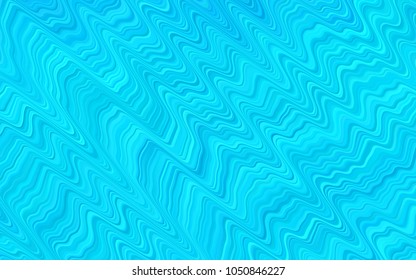 Light BLUE vector template with abstract lines. Geometric illustration in marble style with gradient.  The best blurred design for your business.