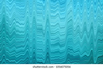 Light BLUE vector template with abstract lines. Shining crooked illustration in marble style. Marble style for your business design.