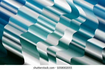 Light BLUE vector template with abstract lines. Blurred geometric sample with gradient bubbles.  The best blurred design for your business.
