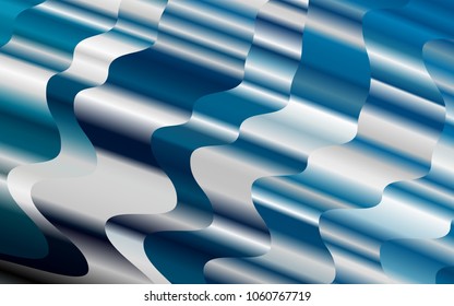 Light BLUE vector template with abstract lines. Geometric illustration in marble style with gradient.  The elegant pattern for brand book.