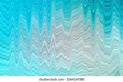 Light BLUE vector template with abstract lines. Shining illustration, which consist of blurred lines, circles. The best blurred design for your business.