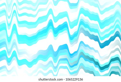 Light BLUE vector template with abstract lines. Colorful abstract illustration with gradient lines. A completely new template for your business design.