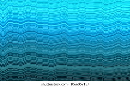 Light BLUE vector template with abstract lines. Colorful illustration in abstract marble style with gradient. The elegant pattern for brand book.