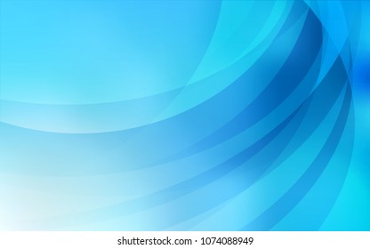 Light BLUE vector template with abstract circles. A vague circumflex abstract illustration with gradient. A completely new memphis design for your business.