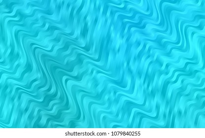 Light BLUE vector template with abstract lines. A vague circumflex abstract illustration with gradient. The template for cell phone backgrounds.