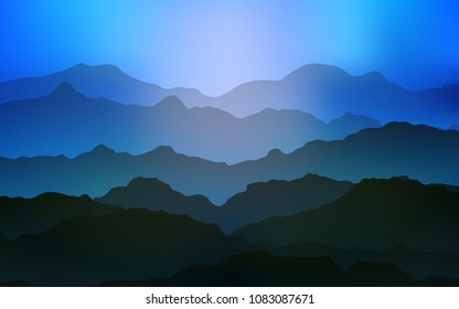 Light BLUE vector template with abstract circles. Blurred geometric sample with gradient bubbles.  Pattern for your business design.