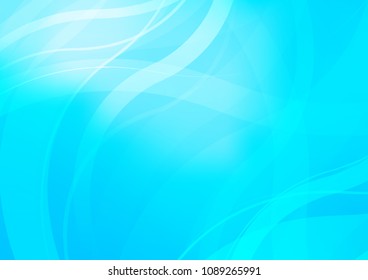 Light BLUE vector template with abstract lines. An elegant bright illustration with gradient. Marble style for your business design.