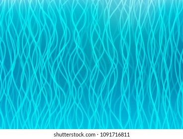 Light BLUE vector template with abstract lines. Shining crooked illustration in marble style. A completely new marble design for your business.