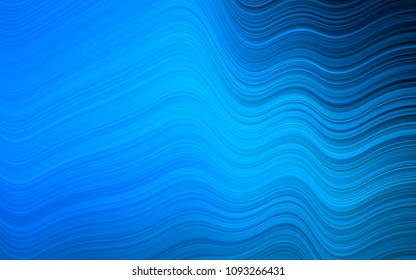 Light BLUE vector template with abstract lines. Colorful illustration in abstract marble style with gradient. New composition for your brand book.