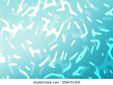 Light BLUE vector template with abstract lines. Shining crooked illustration in marble style. Marble style for your business design.
