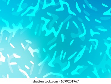 Light BLUE vector template with abstract lines. Geometric illustration in marble style with gradient.  The best blurred design for your business.