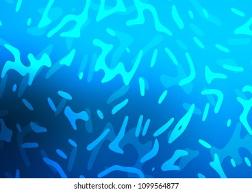 Light BLUE vector template with abstract lines. Brand new colored illustration in marble style with gradient. A completely new marble design for your business.