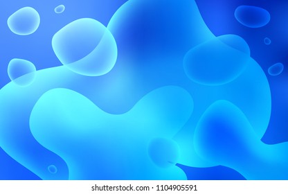 Light BLUE vector template with abstract circles. Colorful abstract illustration with gradient lines. A completely new template for your business design.
