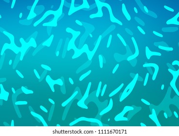 Light BLUE vector template with abstract lines. A sample with blurred bubble shapes. Pattern for your business design.