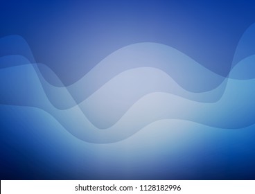 Light BLUE vector template with abstract lines. Geometric illustration in marble style with gradient.  Textured wave pattern for backgrounds.