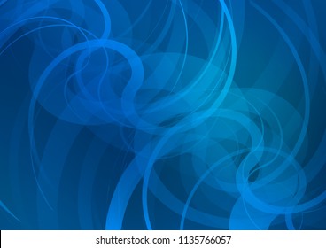 Light BLUE vector template with abstract lines. Geometric illustration in marble style with gradient.  The template for cell phone backgrounds.