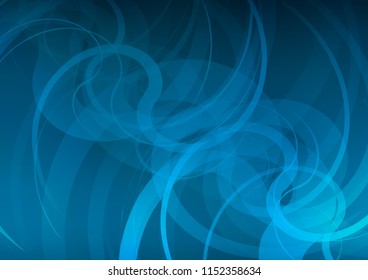 Light BLUE vector template with abstract lines. Creative geometric illustration in marble style with gradient. Pattern for your business design.