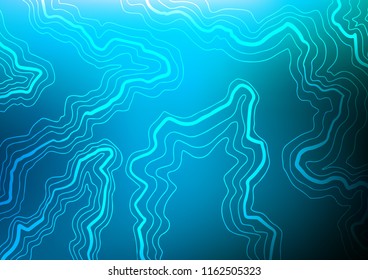 Light BLUE vector template with abstract lines. A vague circumflex abstract illustration with gradient. The template for cell phone backgrounds.