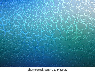 Light BLUE vector template with abstract fractured lines. A completely new color illustration in marble style. A new texture for your  ad, booklets, leaflets.