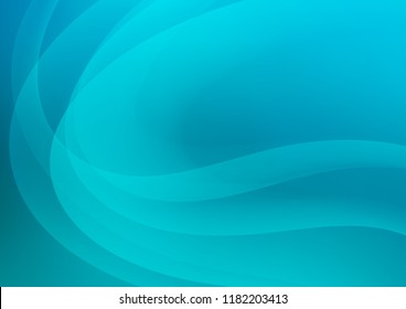 Light BLUE vector template with abstract lines. Blurred geometric sample with gradient bubbles.  Marble design for your web site.