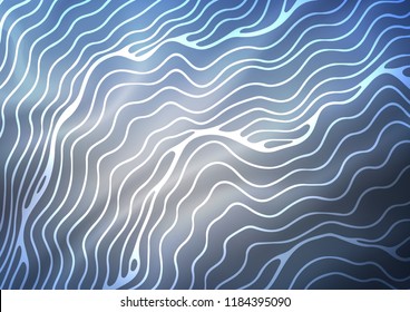 Light BLUE vector template with abstract lines. A vague circumflex abstract illustration with gradient. The best blurred design for your business.