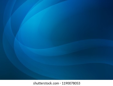 Light BLUE vector template with abstract lines. An elegant bright illustration with gradient. The elegant pattern for brand book.