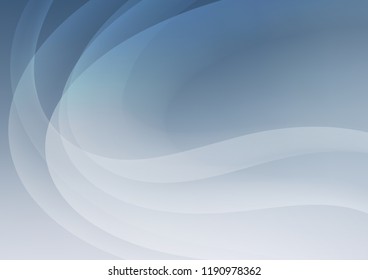 Light BLUE vector template with abstract lines. A sample with blurred bubble shapes. The best blurred design for your business.
