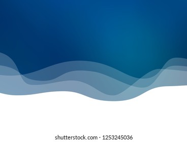 Light BLUE vector template with abstract lines. Glitter abstract illustration with wry lines. A new texture for your  ad, booklets, leaflets.