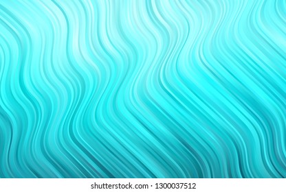 Light BLUE vector template with abstract lines. Modern gradient abstract illustration with bandy lines. A completely new template for your business design.