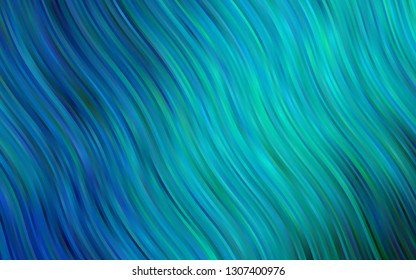 Light BLUE vector template with abstract lines. Shining crooked illustration in marble style. Marble design for your web site.