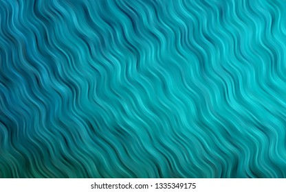 Light BLUE vector template with abstract lines. Geometric illustration in marble style with gradient.  A new texture for your  ad, booklets, leaflets.