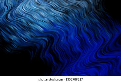 Light BLUE vector template with abstract lines. Modern gradient abstract illustration with bandy lines. New composition for your brand book.