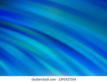Light BLUE vector template with abstract lines. Geometric illustration in marble style with gradient.  Pattern for your business design.