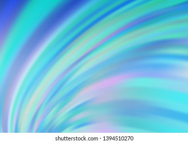 Light BLUE vector template with abstract lines. Colorful illustration in abstract marble style with gradient. Marble design for your web site.