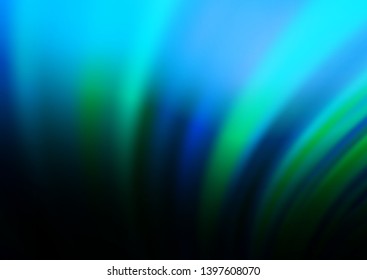Light BLUE vector template with abstract lines. Creative geometric illustration in marble style with gradient. The best blurred design for your business.