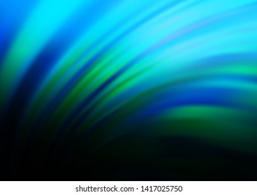 Light BLUE vector template with abstract lines. Blurred geometric sample with gradient bubbles.  A completely new template for your business design.
